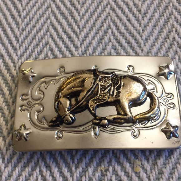 Accessories - Vintage Western Horse  Belt Buckle,